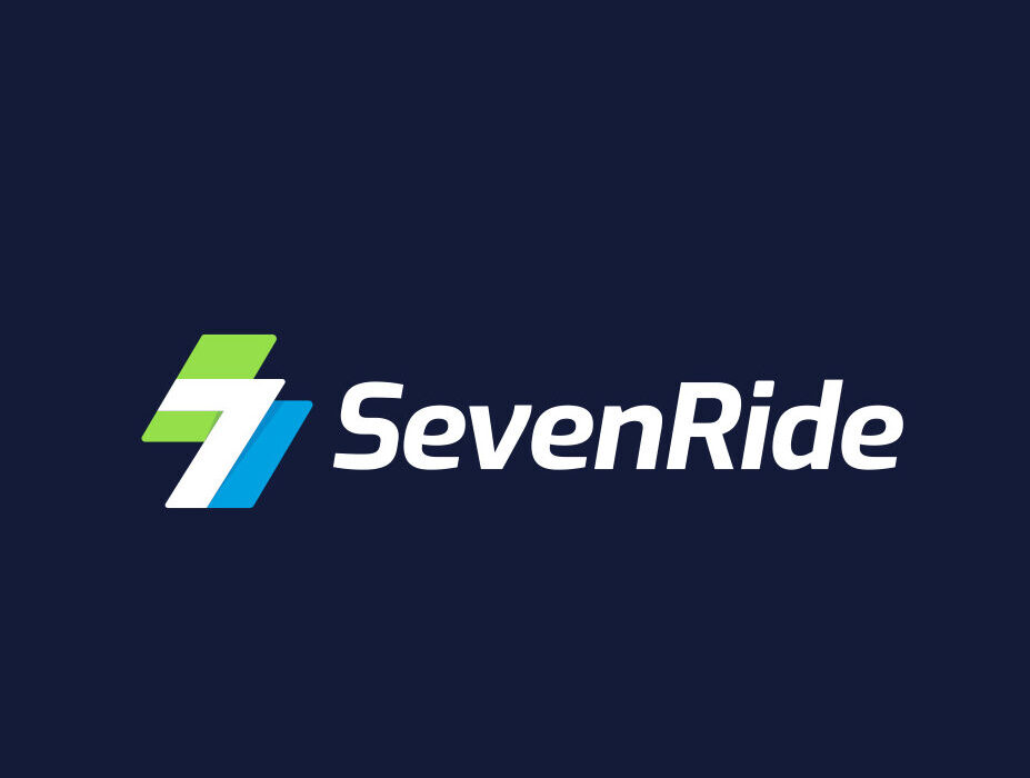 bike shop logo - modern bicycle logo - bike ride - sevenride