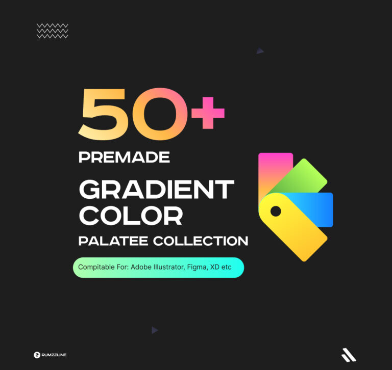 50+ Premade Gradient Color Palatee Collection