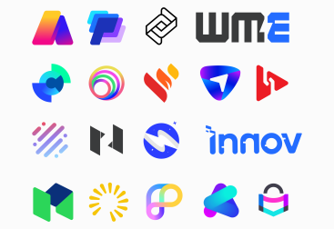 Real Client Work: Modern Logos & Futuristic Brand Identities