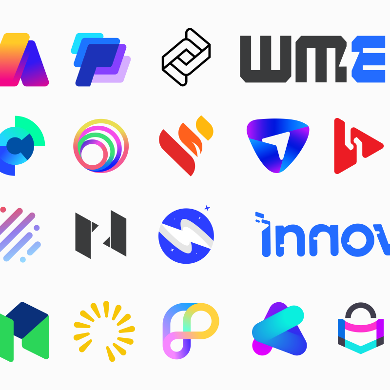 Real Client Work: Modern Logos & Futuristic Brand Identities